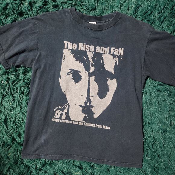 Vintage David Bowie “The Rise and Fall of Ziggy Stardust” Graphic T-Shirt M - Picture 1 of 7